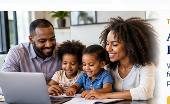 Family discussing tax planning from approved design